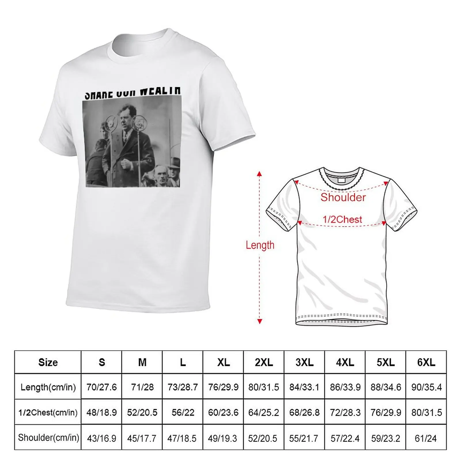 Huey Long Share Our Wealth T-Shirt Classic Crew Neck Cotton T-Shirt