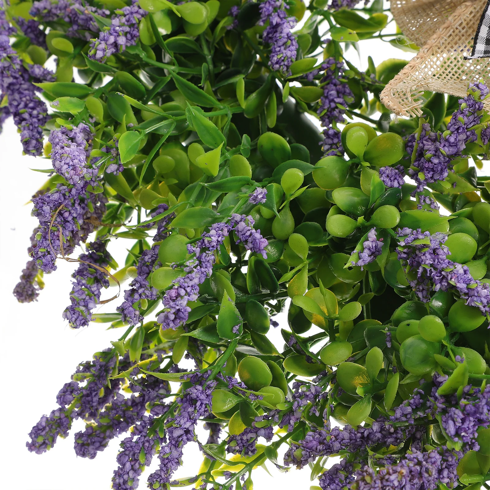 

Heart Shaped Artificial Lavender Wreath Exquisite Fake Floral Decor for Wedding Parties and Home Decoration Welcome Door Wreath