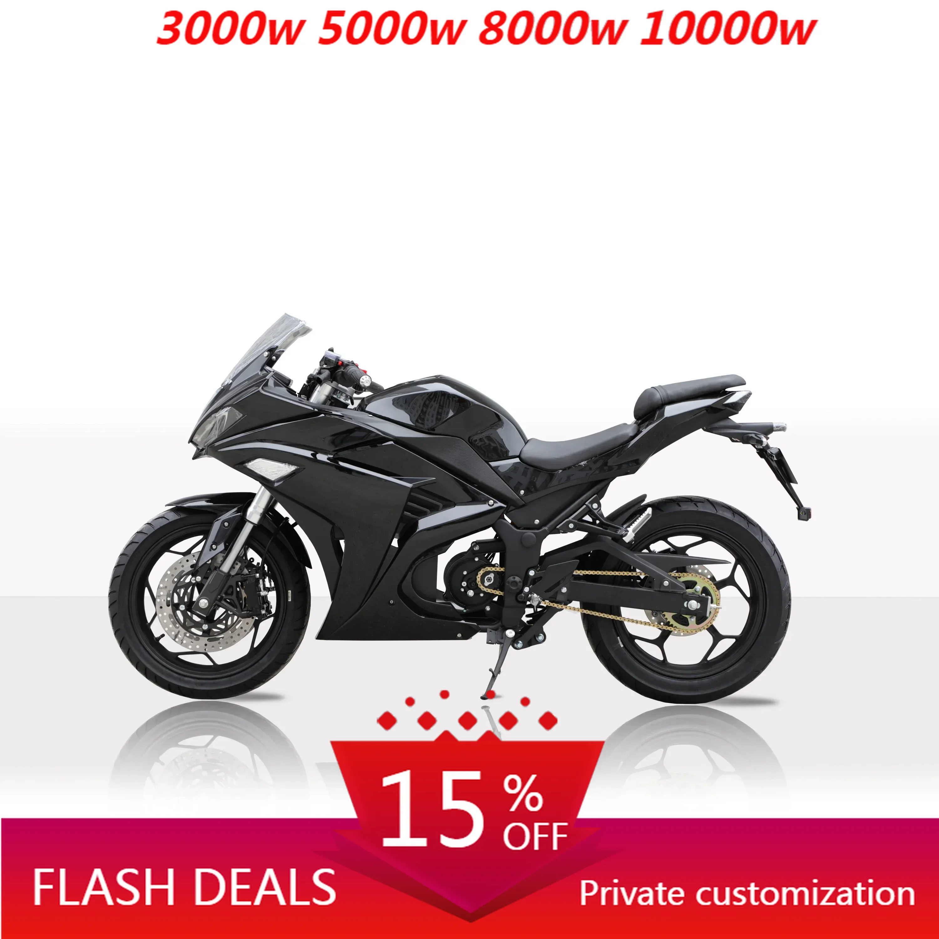 

JUFENG Motorcycle Best-selling E-Motor 4000W Customize Powerful 72V Lithium Racing Electric Motorcycle
