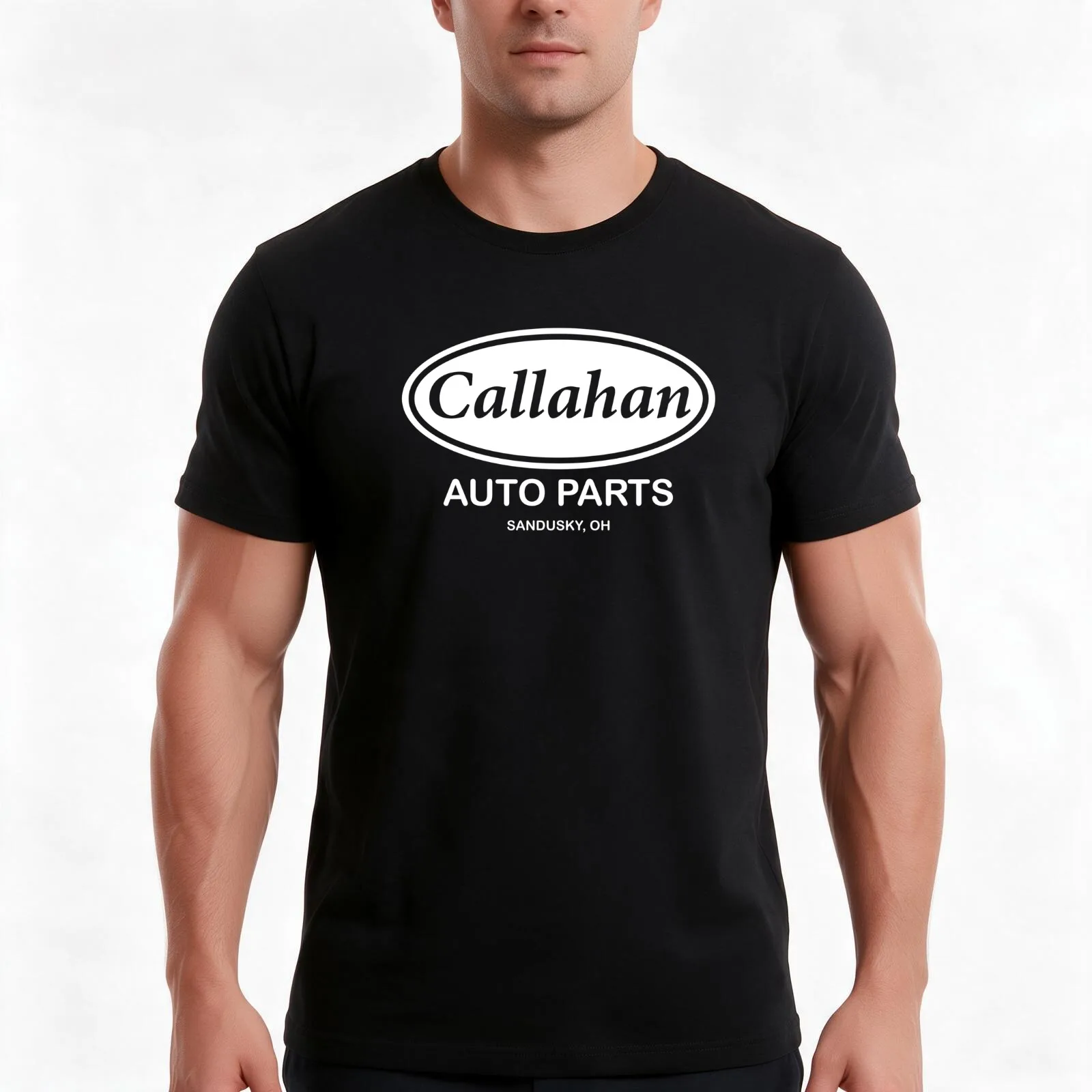 Callahan Auto Parts Sandusky Ohio Funny - Balsamic Balance T-Shirt, Summer Casual Cotton Tee, Oversized Streetwear Tops