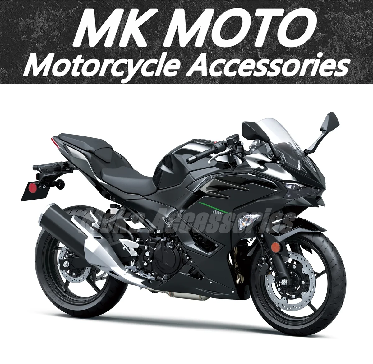 

Motorcycle Bodywork Set For Ninja500 2024-2025 Fairings Kit Fit High Quality ABS Injection Black Green New