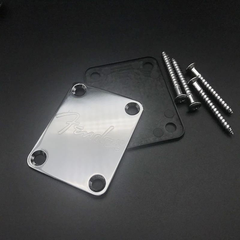 1set Chrome Electric Guitar Neck Plate Fix TL Electric Guitar Neck Joint Board Guitar Accessories