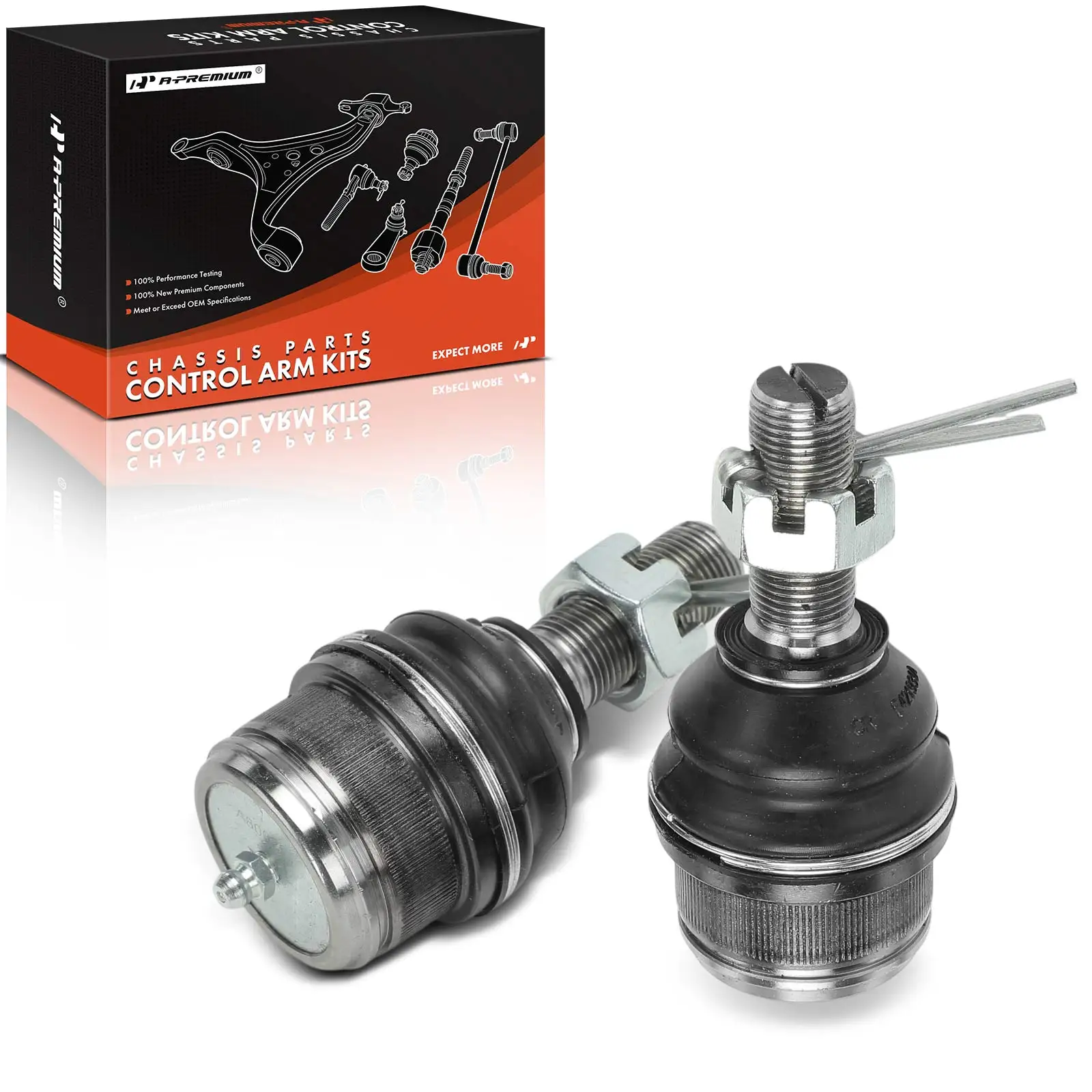 A-Premium 2x Front Upper Ball Joint for Ford F-350 Super Duty 99-22 F-450 Super Duty 11-18 F-550 Super Duty 99-04 Dodge Ram 2500
