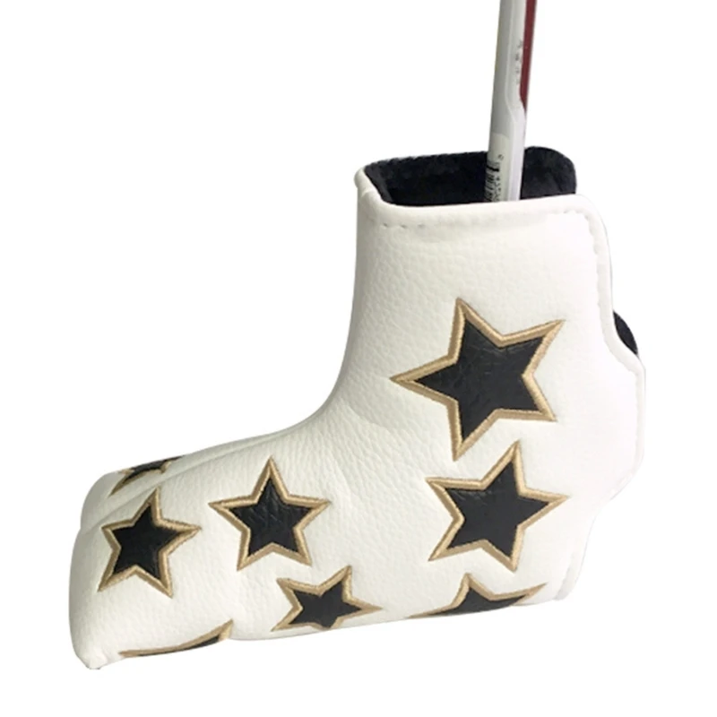 Star Pattern PU Leather Golf Iron Club Head Cover Wedges Iron Club Protective Headcover Putter Protector Golf Supplies