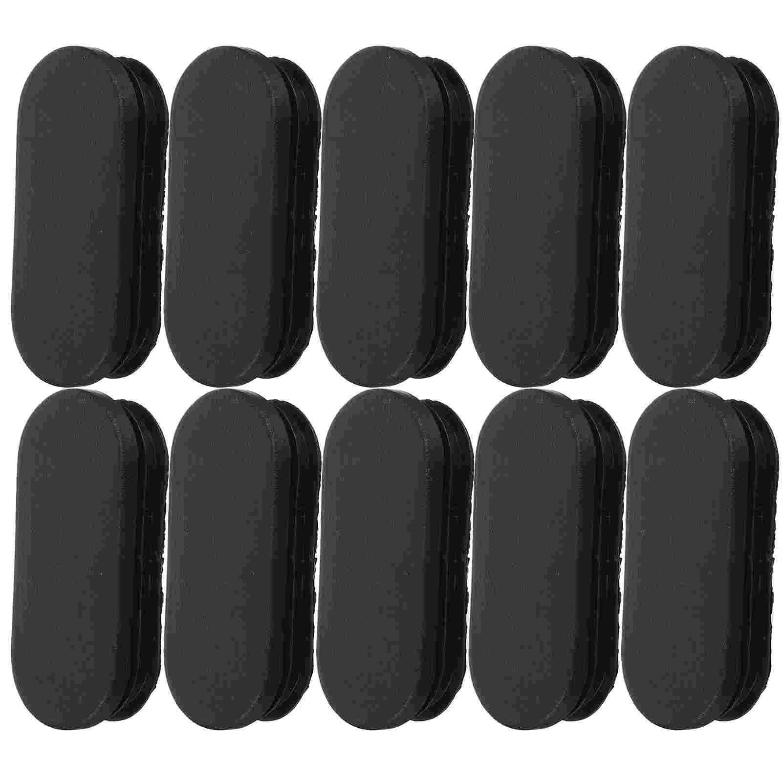 

20 Pcs Oval Plastic Sleeve Furniture Leg Plug Patio Table Caps Chair Covers Hole End Outdoor