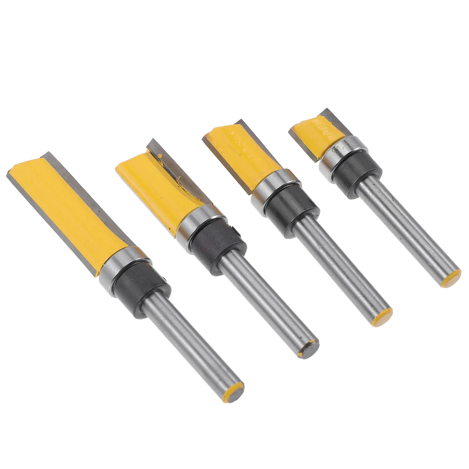 

1Set Flush Trim Router Bit Durable Stainless Steel Precision Ground Tip Engraving Bit for Wood Trimming Router Bits