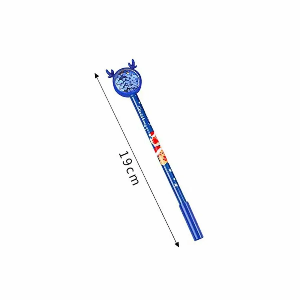 Аксессуары 0,5 мм черная ручка для письма с блестками лося рождественские гелевые ручки рождественские канцелярские принадлежности предварительно закрепленные ручки ручка для подписи