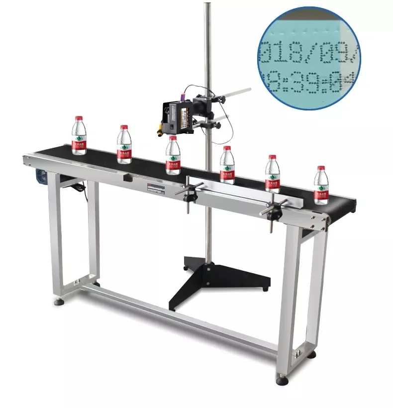 Digital two-dimensional code assembly line small automatic manual inkjet  coder