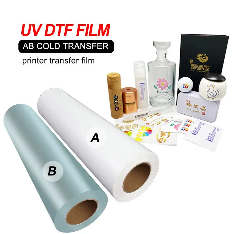 Bom preço 30cm x 100m tamanho filme transparente ab uv dtf rolo de