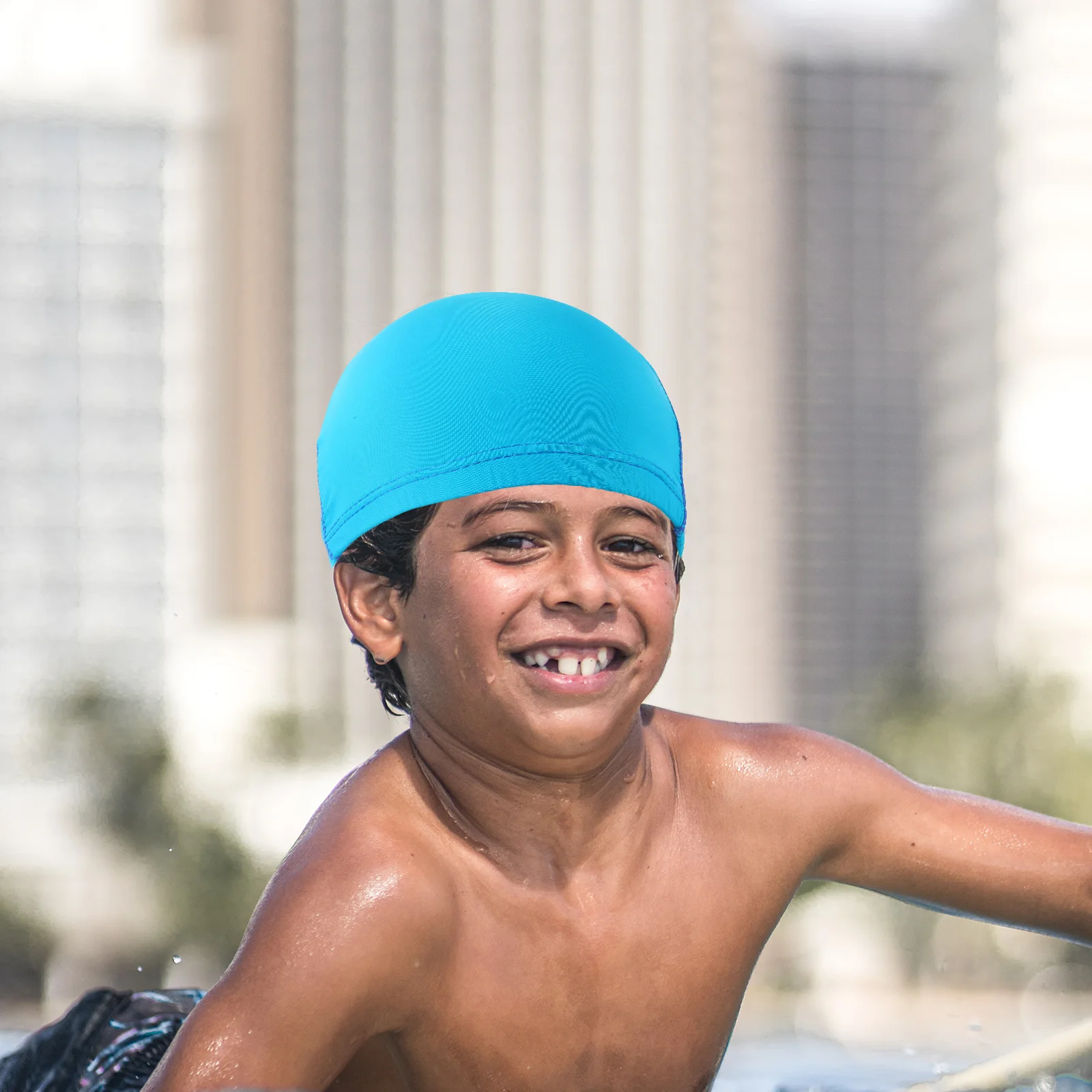 

4Pcs Swimming Caps for Adults Kids High Elasticity Nylon Swim Hat for Swimming Pool Bathing Secure Comfortable Fit