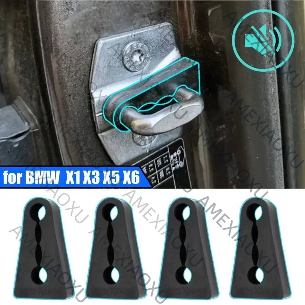  Car Door Lock Sound Deadener Damper Buffer For BMW X1 X3 X5 X6 E84 E83 F25 E70 E71 Rattling Screaks Quiet Noise Deaf Insu