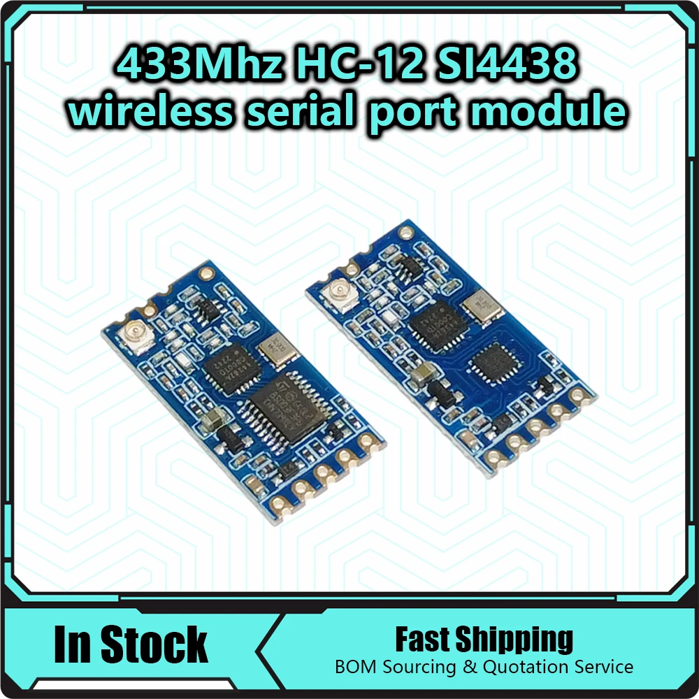 HC-12 SI4438 Wireless Module 433M Long Range Wireless Serial Port UART Interface 1000m Replace Bluetooth