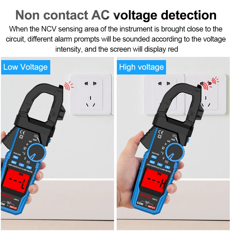 CM87A Pinza amperometrica digitale 600A Tester di corrente CA Vero RMS Gamma automatica Resistenza Diodo Multimetro Tes Pinza amperometrica digitale