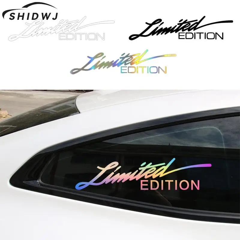 

Creative Car Stickers English Sticker LIMITED EDITION Fashion Auto Body Glass Decoration Reflective Laser Decal 16*4cm