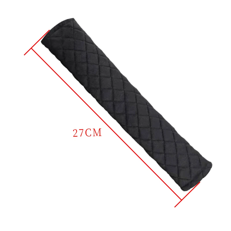 2pcs Seat Belt Covers Soft Velvet Car Shoulder Pad Sandwich Protective Strap Belt Breathable black pink unisex styling moulding