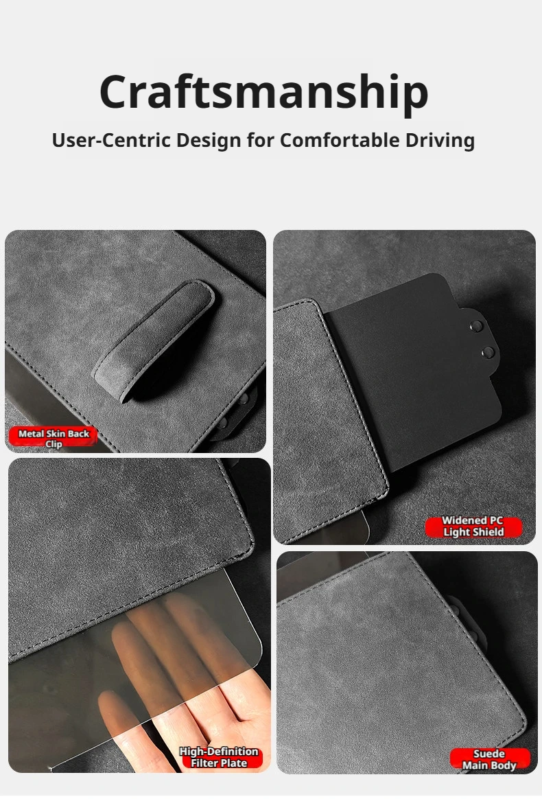BLALION Universeller Auto-Sonnenblenden-Verlängerer, blendfrei, UV-beständig, einziehbare Auto-Sonnenschutz-Erweiterungsplatte für Autozubehör – Detail 9