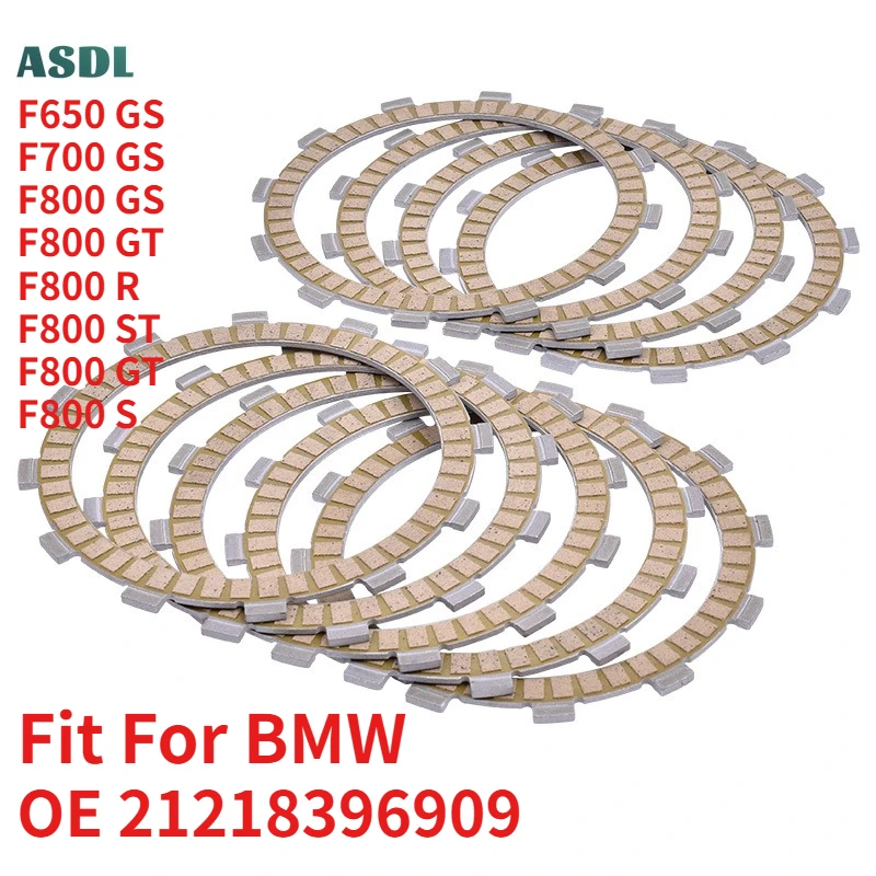 

21218396909 For BMW Motorcycle Paper Based Clutch Friction Plate Kit F650 F700 F800 GS Adve F800ST F800GT F800R F800S F800ST
