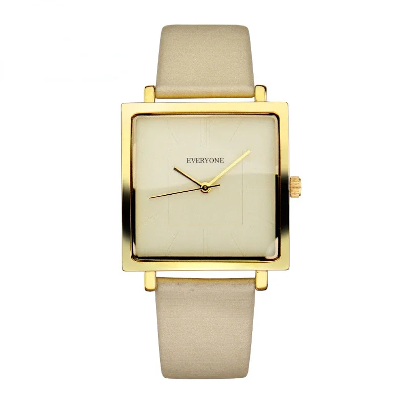 Square Women Watches Leather Band Quartz Watch Elegant Ladies Dress Business Wristwatches Simple Waterproof Reloj Mujer