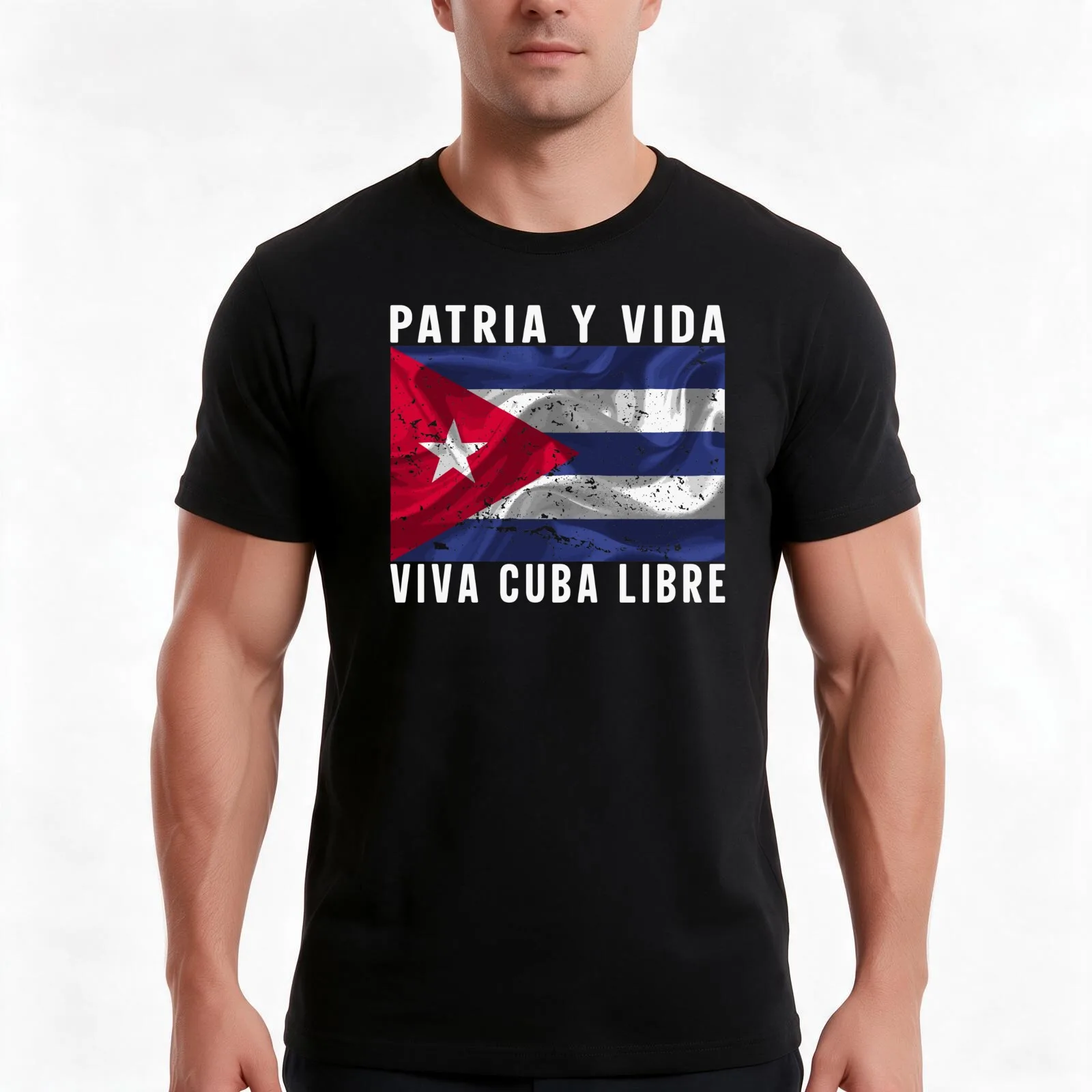 Patria y vida - viva cuba libre - Mi Cuba Pide Libertad T-Shirt Summer Casual Cotton Tee Oversized Streetwear Tops