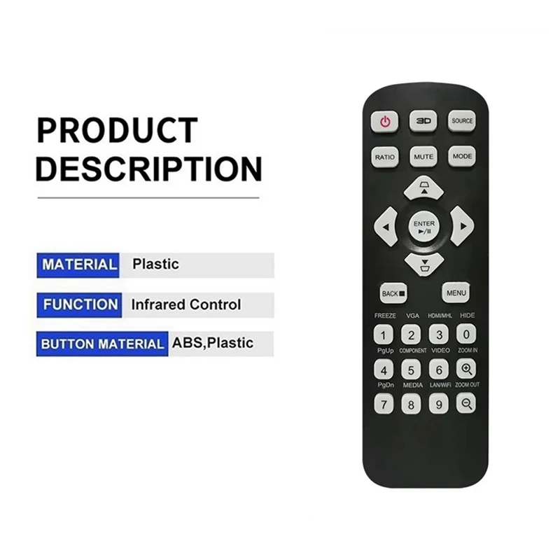 New T-2501 for Acer Projectors 3D Remote Control X1123H X118 X118AH X118H X1223H X128H X1323WH X138WH X168H