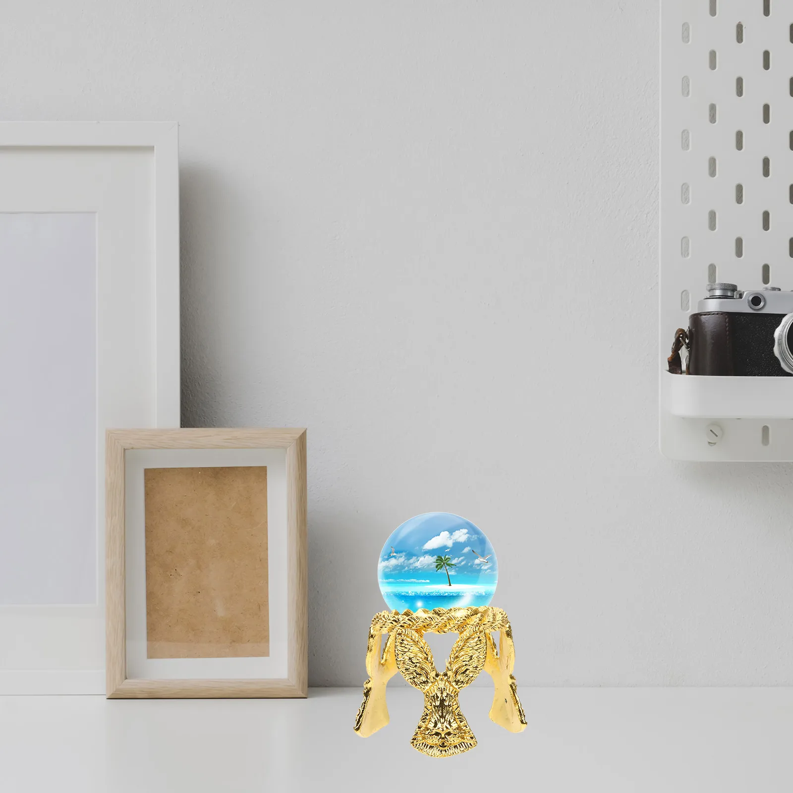 

4Pcs 50mm Clear Glass Globes Crystal Ball Photography Props Home Fengshui Decor Mini Sphere Ornaments Glass Globes Decor