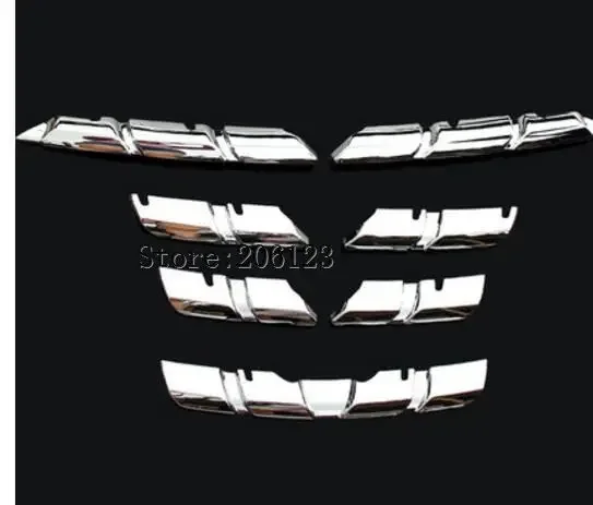 For Renault Kadjar 2015 2016 2017 2018 Chrome Front Mesh Grill Bumper Cover Trim Insert Bonnet Garnish Molding Guard Protector