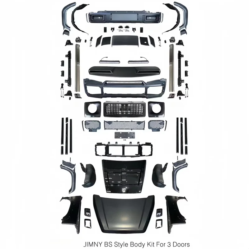 High Quality Offroad Facelift Body Kit Car Bumpers Accessories Fit for JB74 JB64 3‑Door 5‑Door Upgrade to G63 Factory Wholesale
