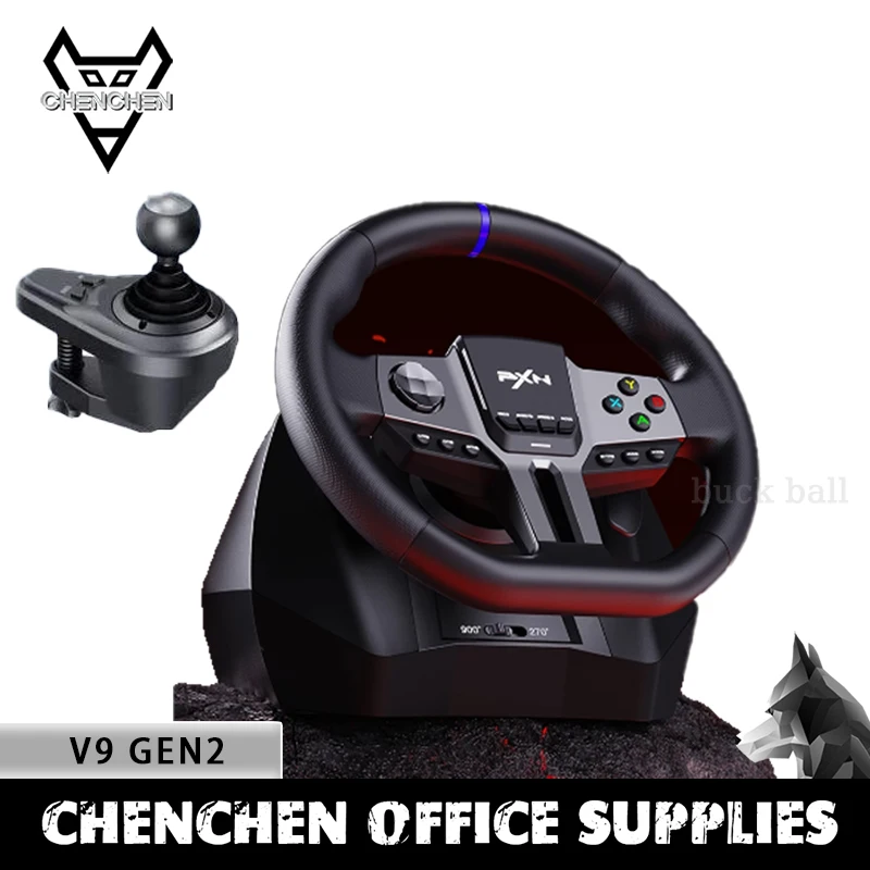 

Pxn V9 Gen2 Upgrade Game Steering Racing Wheel Pedal Shifter Clamp Game Steering Wheel Rotation Abs Hall Magnetic Customize Gift