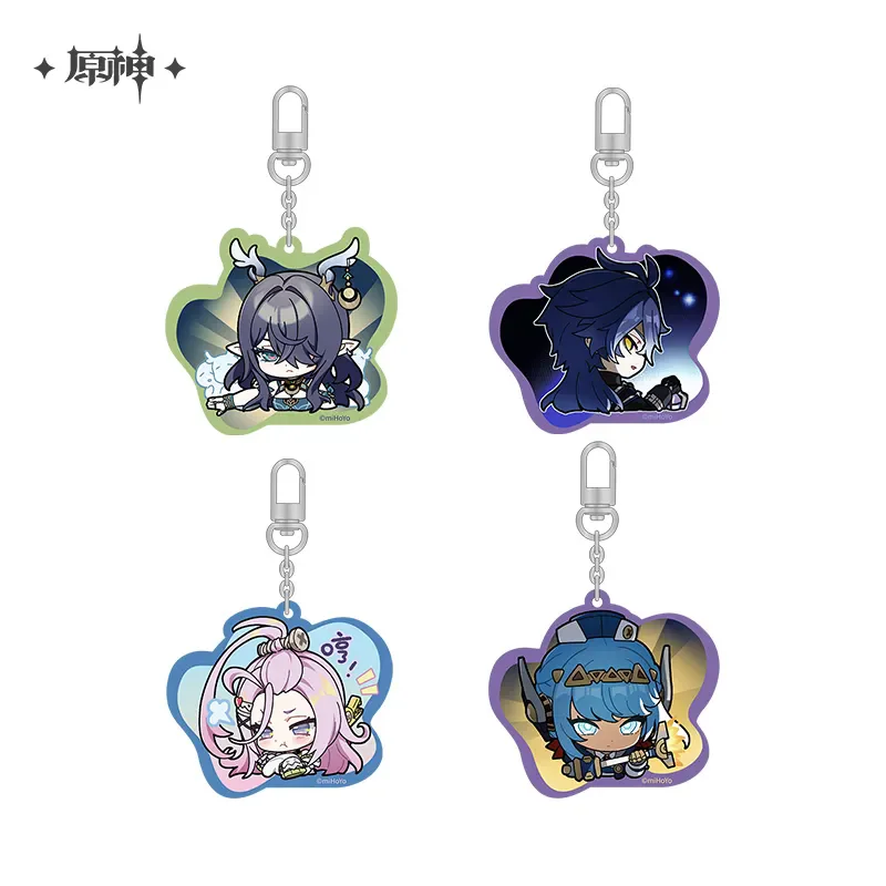 [Genuine] miHoYo Game Genshin Impact Nod-Krai Q-version Series Acrylic Pendant Ineffa Lauma Aino Keychain Cosplay Halloween Gift
