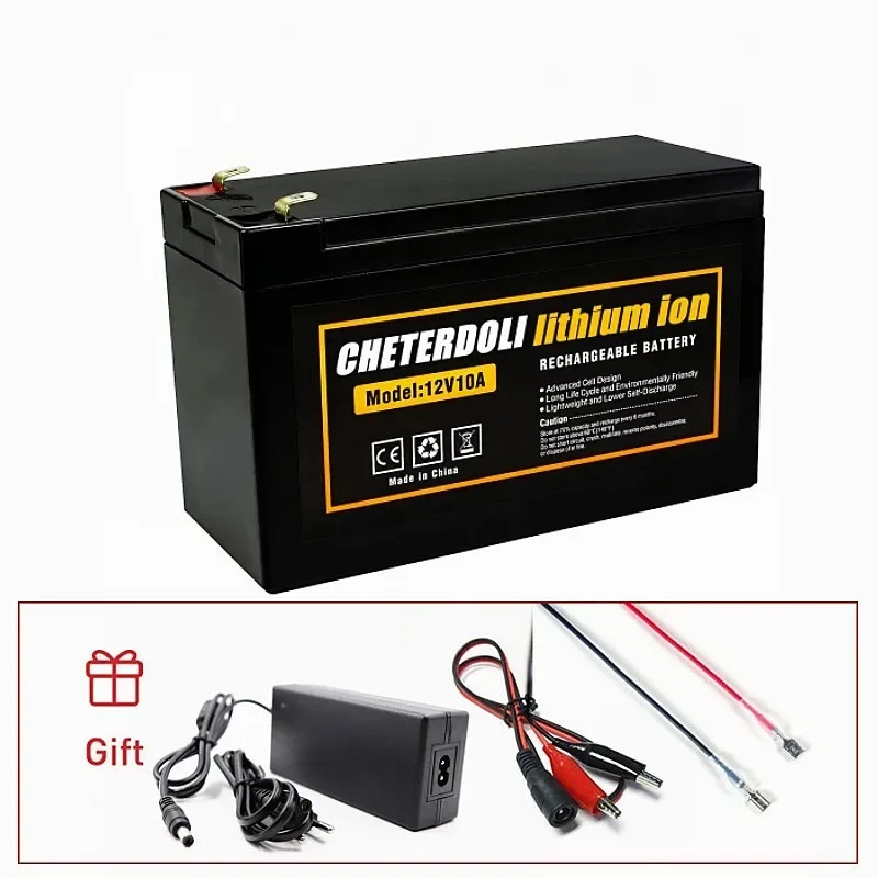 18650 12V 20Ah 10Ah 8Ah 6Ah Lithium Li-ion Rechargeable Battery Pack for Kids EElectric Cars Toy Sprayer Scale Access Control