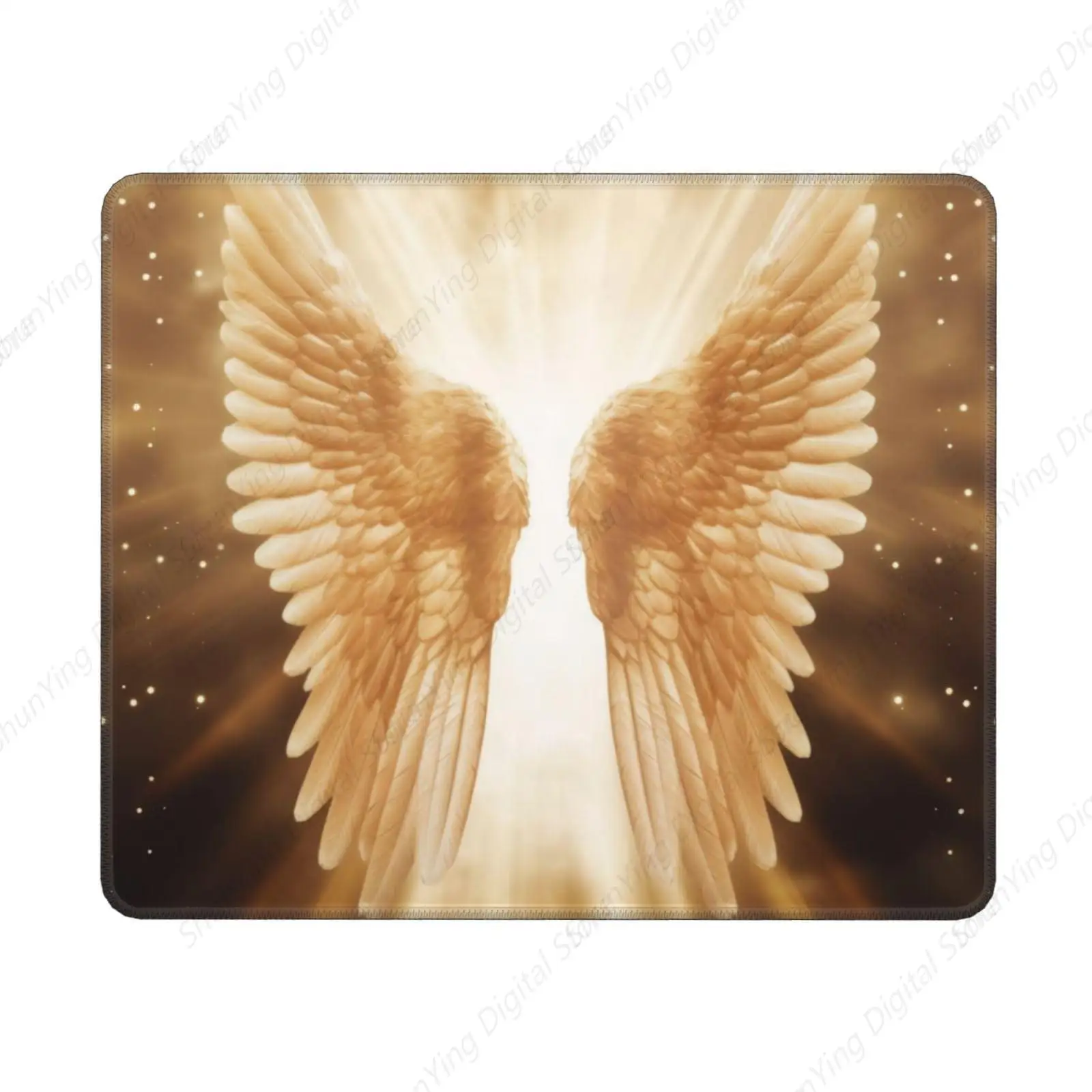 

Angel Wing Print Gaming Mouse Pad Personalized Premium Desktop Pad Suitable For Gaming Office Laptops 18*22cm