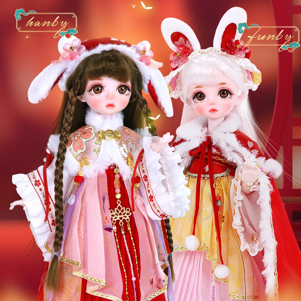 

Dream Fairy 1/6 Dolls Jointed Body 28CM Ball Joint Doll Full Set With Clothes Shoes New Year's BJD Christmas Gift for Girls