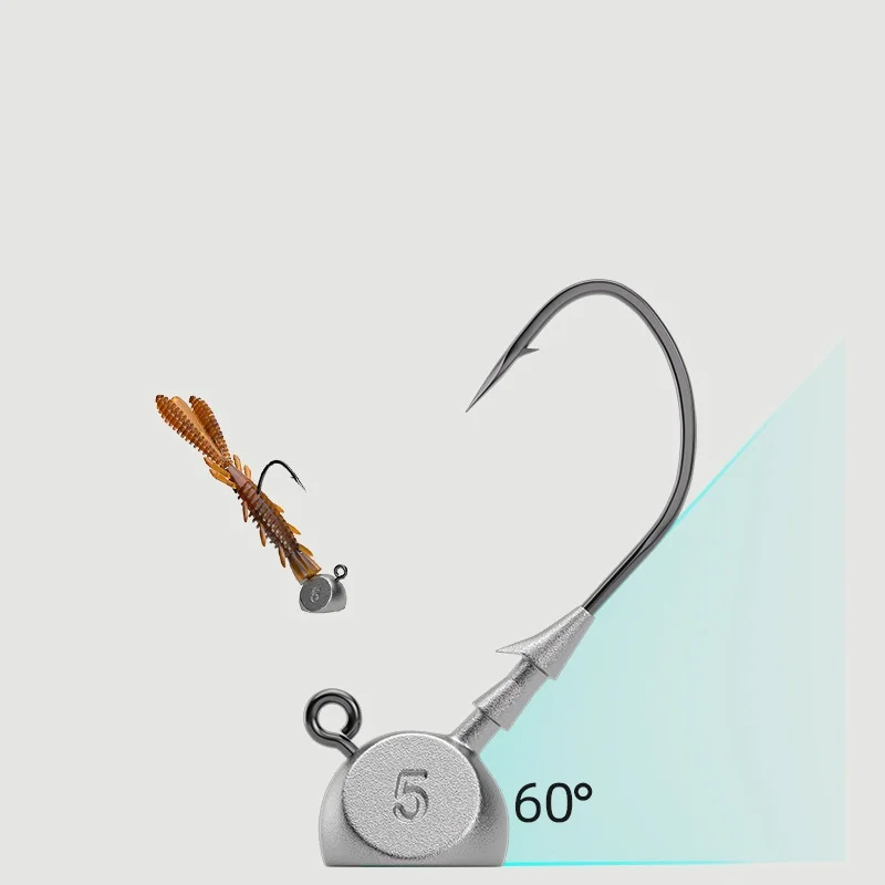 Fishing Lure Jig Head Hook Obstacle Strengthen Hooks Free Ha