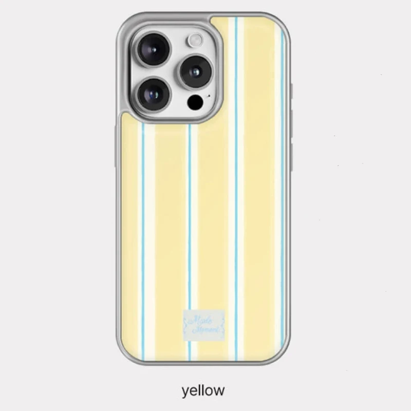 Colored Stripe Lichee Pattern Electroplated Drip Glue Phone Case For Samsung Galaxy S23 FE S24 PLUS S25 ULTRA S26 EDGE Cover view 6
