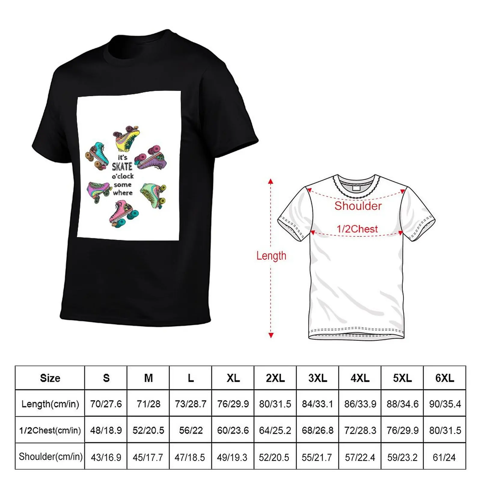 It’s Skate O’Clock Somewhere T-Shirt Daily Work Short Sleeve Top