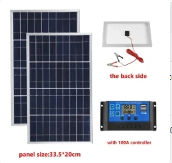 300W 12V draagbare zonnepaneelkit Complete polykristallijne USB-voeding Outdoor oplaadbare zonnegenerator voor thuis zonnecel - afbeelding 1