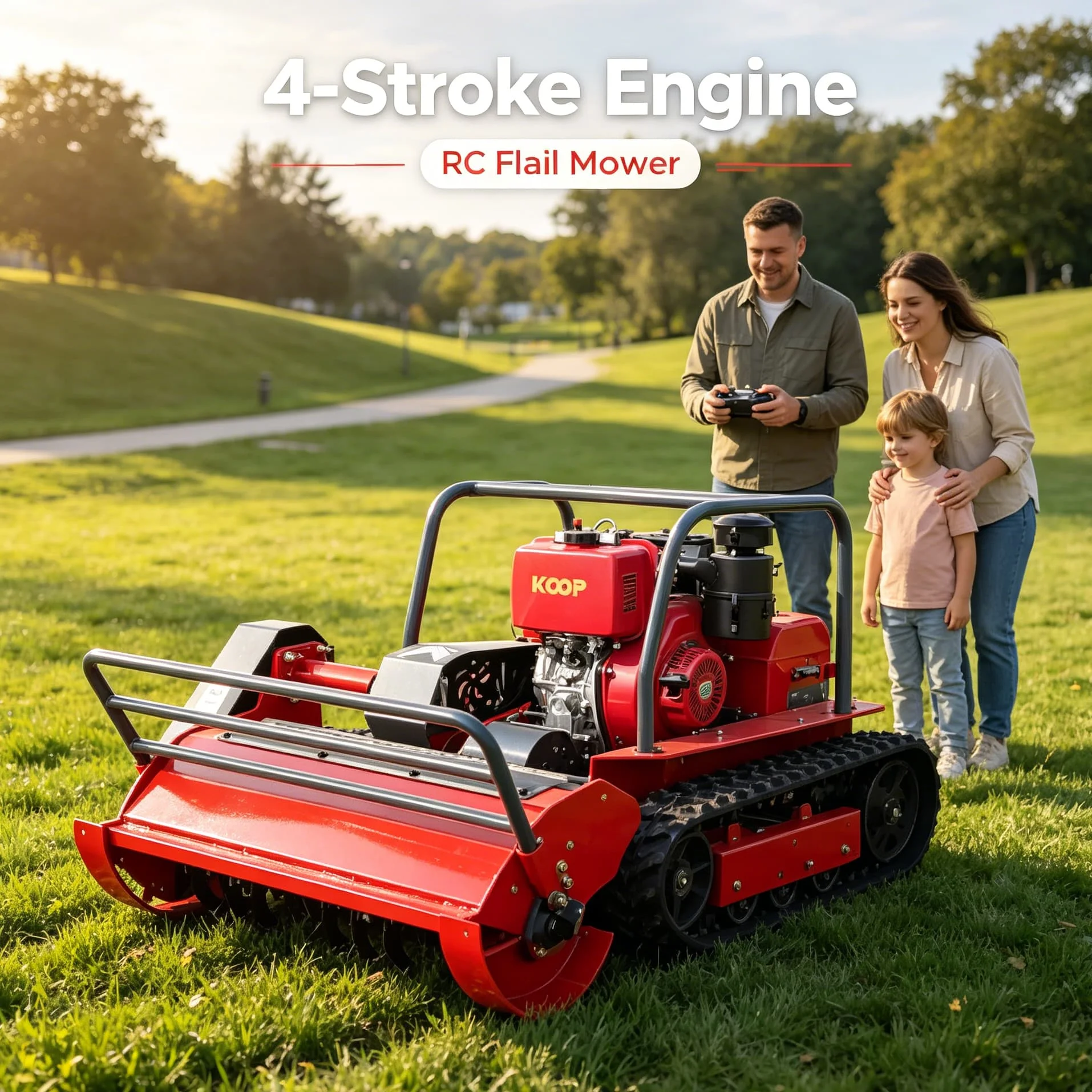 Customized Remote Control wireless hammer Flail Mower for pastures, crush brush to improve grazing land, decomposed mulch serves