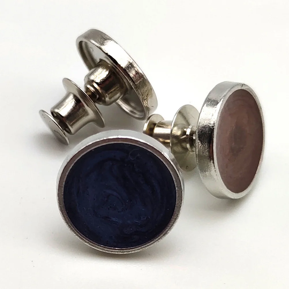 

6Pcs Anti-Flash Button No Screw Button Pin for Jeans Removable Adjustable Metal Waist Extender Instant Fit for Denim Pants Skirt