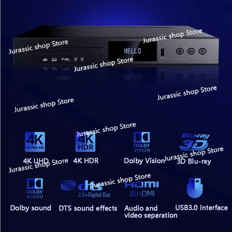 GK-908D مشغل DVD المنزلي HD EVD مشغل أقراص DVD مشغل VCD محمول
