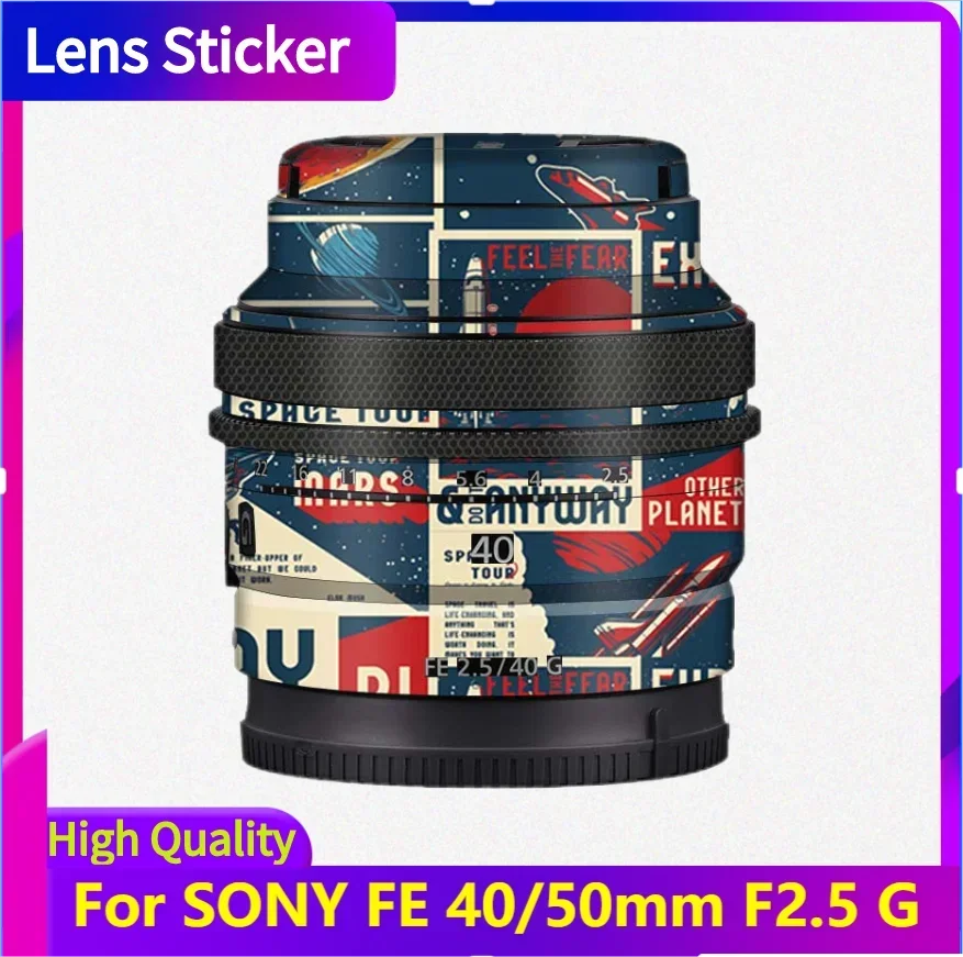 

Для SONY FE 40/50 мм F2.5 G наклейка на объектив защитная наклейка на кожу пленка против царапин защитное покрытие SEL40F25G SEL50F25G 2,5/40
