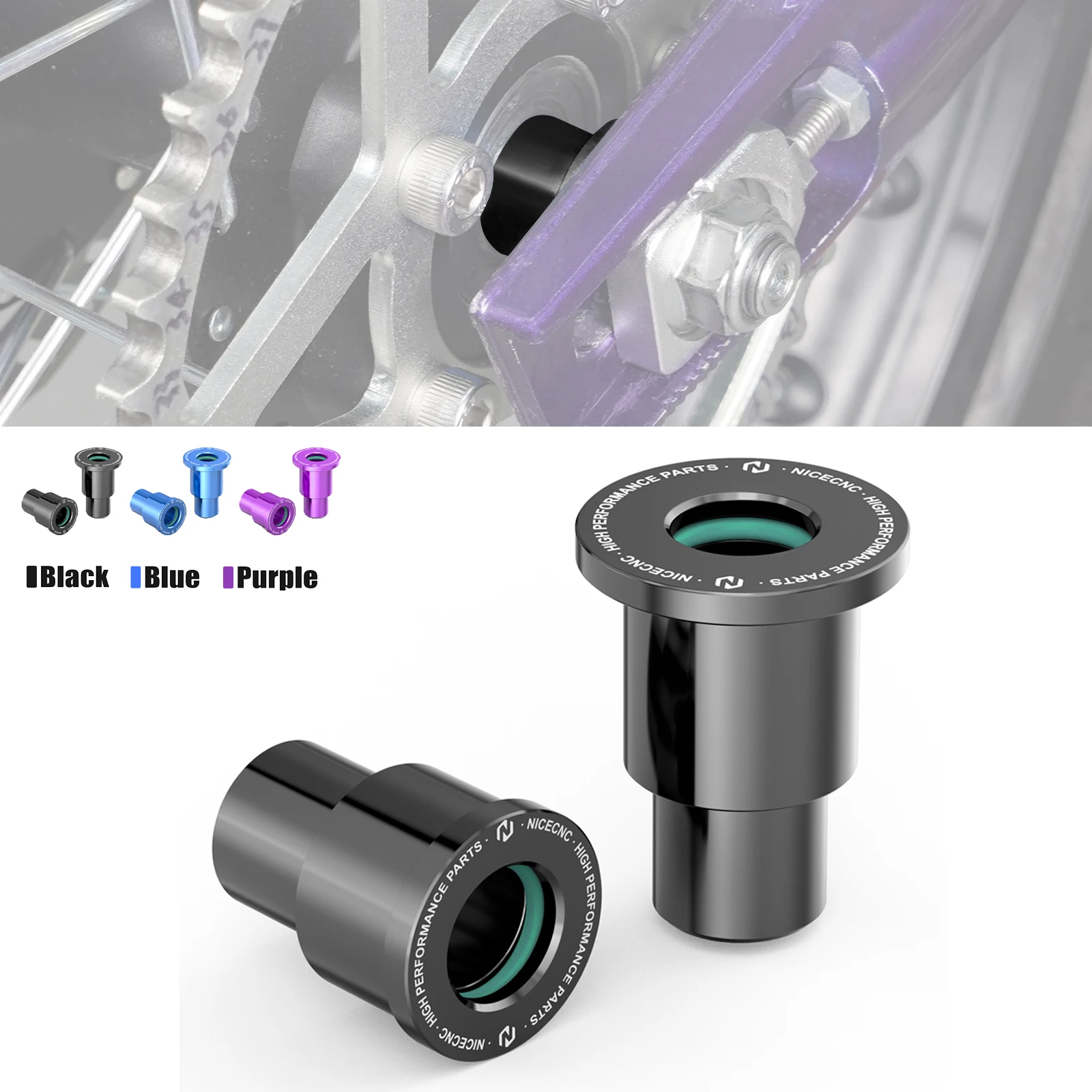 NICECNC For Surron Light Bee X Rear Wheel Spacers Hub Collars For Sur-Ron Light Bee S L1E Segway X160 X260 Electric Dirt Bike