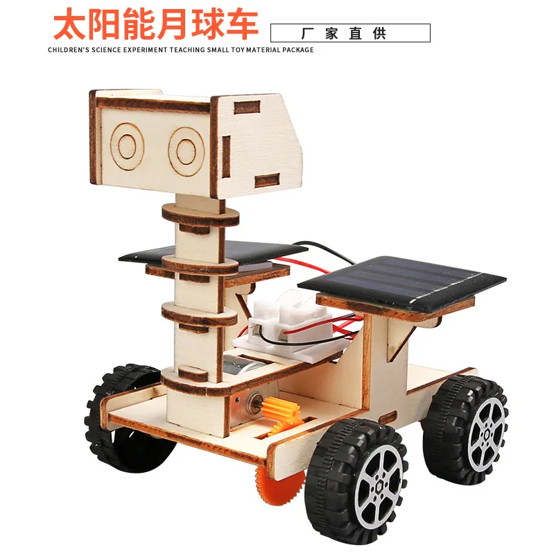 DIY Solar Moon Rover Exploración Mars Rover Ciencia y Educación Materiales de tecnología hechos a mano
