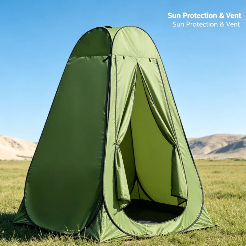 アウトドアポップアッププライバシーテント ポータブルシャワー - Outdoor Camping Toilet Tent のレビューと価格
