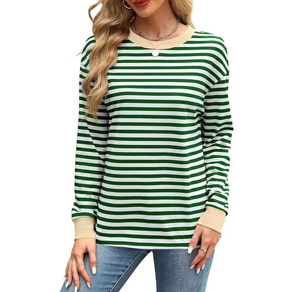 

Sophisticated yet Fun Women's Casual Top with Stylish Contrasting Stripe Designs Perfectly Timed For Seasons Ahead