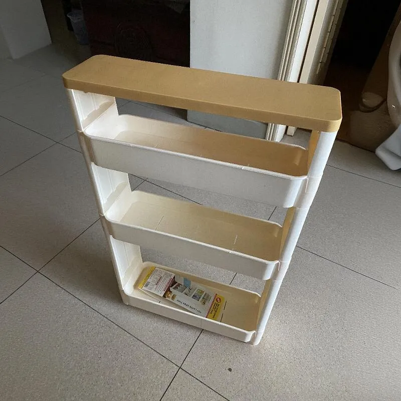 ארון אחסון נייד צר במיוחד 2 ס״מ למטבח/אמבטיה