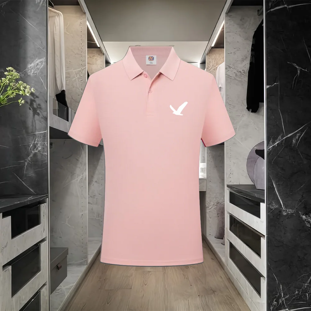 

2026 New Men's Casual Solid Color Short Sleeved Polo Shirt Summer Fashionable and Comfortable Versatile Top