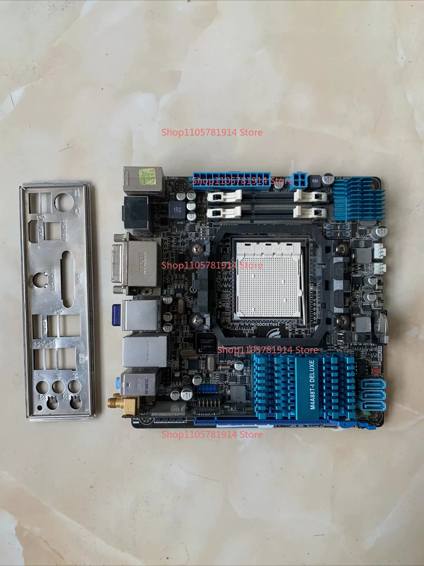 For ASUS M4A88T-I DELUXE Main Board, AM3 Interface, Itx Small Board, Feelings Small Main Board, with Original Baffle