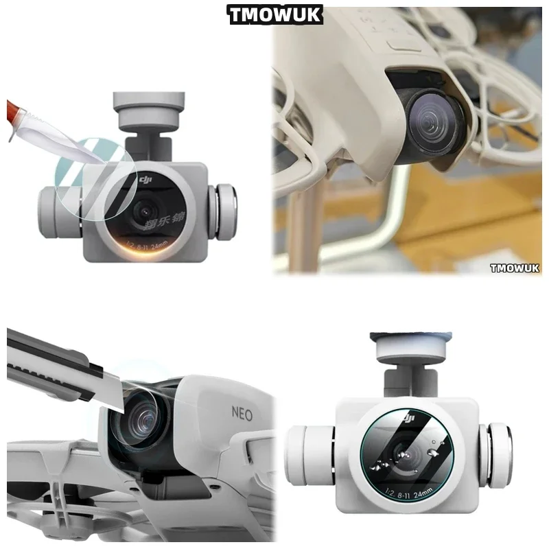 For DJI Phantom 4 Advanced RTK Pro V2.0 DJI Avata Neo Long - Lasting Tempered Glass Guard Cap