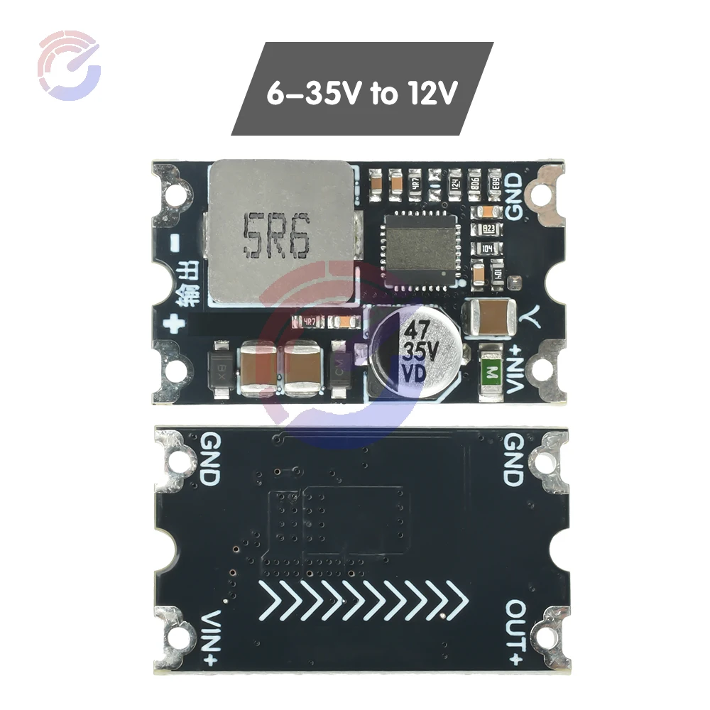 High Efficiency DC-DC Buck Converter 6-35V to 5V/12V 8A, 95% Conversion Rate with Low Ripple & Thermal Protection