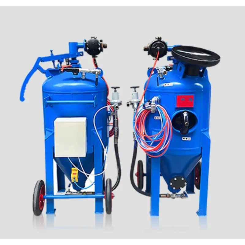 Small sandblasting machine dust free mobile operation sandblasting renovation paint and rust removal equipment